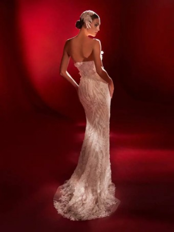 Pronovias #Yoshida (w/o overkskirt) #1 Off White/Nude thumbnail