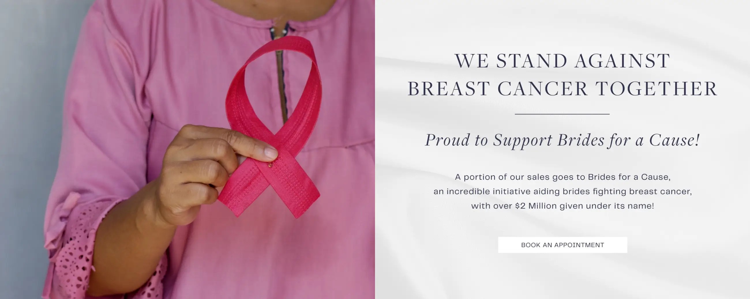 Desktop We Stand Against Cancer Together Banner